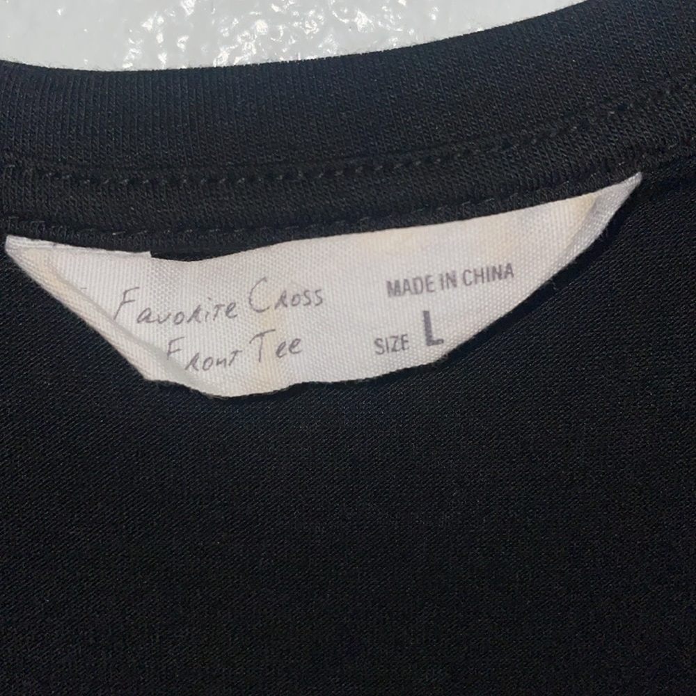 Favorite Cross Front Tee Ladies Blouse - Picture 5 of 6